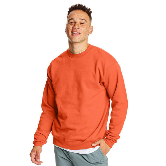 P160 Hanes Ecosmart® Crewneck Sweatshirt Orange