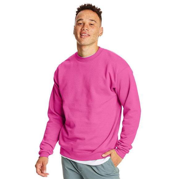 P160 Hanes Ecosmart® Crewneck Sweatshirt Wow Pink