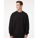 IND5000C Independent Trading Co. Legend - Premium Heavyweight Cross-Grain Crewneck Sweatshirt Black