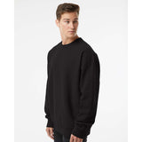 IND5000C Independent Trading Co. Legend - Premium Heavyweight Cross-Grain Crewneck Sweatshirt Black