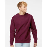 IND5000C Independent Trading Co. Legend - Premium Heavyweight Cross-Grain Crewneck Sweatshirt Maroon