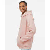 IND5000P Independent Trading Co. Legend - Premium Heavyweight Cross-Grain Hooded Sweatshirt Dusty Pink