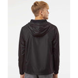 EXP54LWP Independent Trading Co. Lightweight Quarter-Zip Windbreaker Pullover Jacket Black