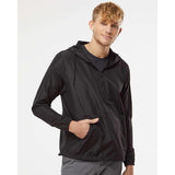 EXP54LWP Independent Trading Co. Lightweight Quarter-Zip Windbreaker Pullover Jacket Black