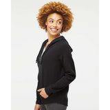 PRM2500Z Independent Trading Co. Women's California Wave Wash Full-Zip Hooded Sweatshirt Black