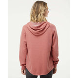 PRM2500Z Independent Trading Co. Women's California Wave Wash Full-Zip Hooded Sweatshirt Dusty Rose