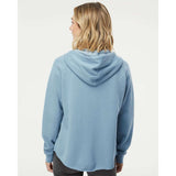 PRM2500Z Independent Trading Co. Women's California Wave Wash Full-Zip Hooded Sweatshirt Misty Blue