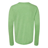 3501Y BELLA + CANVAS Youth Jersey Long Sleeve Tee Green Triblend