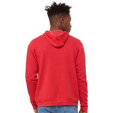 3719 BELLA + CANVAS Sponge Fleece Hoodie Heather Red