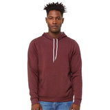 3719 BELLA + CANVAS Sponge Fleece Hoodie Heather Maroon