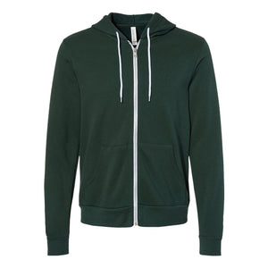 3739 BELLA + CANVAS Sponge Fleece Full-Zip Hoodie Forest