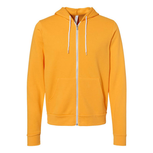 3739 BELLA + CANVAS Sponge Fleece Full-Zip Hoodie Gold