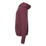 3739 BELLA + CANVAS Sponge Fleece Full-Zip Hoodie Heather Maroon