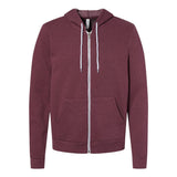 3739 BELLA + CANVAS Sponge Fleece Full-Zip Hoodie Heather Maroon