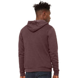 3739 BELLA + CANVAS Sponge Fleece Full-Zip Hoodie Heather Maroon