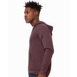 3739 BELLA + CANVAS Sponge Fleece Full-Zip Hoodie Heather Maroon