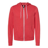 3739 BELLA + CANVAS Sponge Fleece Full-Zip Hoodie Heather Red