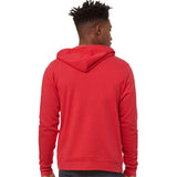 3739 BELLA + CANVAS Sponge Fleece Full-Zip Hoodie Heather Red