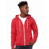 3739 BELLA + CANVAS Sponge Fleece Full-Zip Hoodie Heather Red