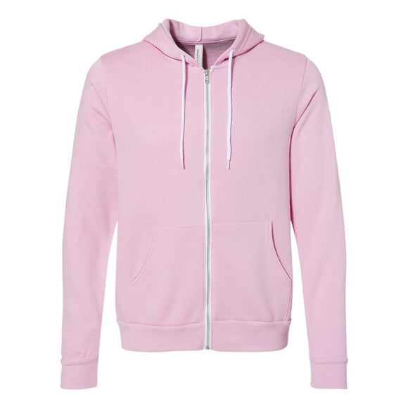 3739 BELLA + CANVAS Sponge Fleece Full-Zip Hoodie Lilac