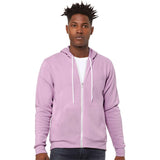 3739 BELLA + CANVAS Sponge Fleece Full-Zip Hoodie Lilac