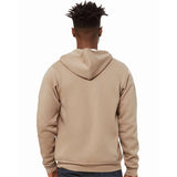 3739 BELLA + CANVAS Sponge Fleece Full-Zip Hoodie Tan