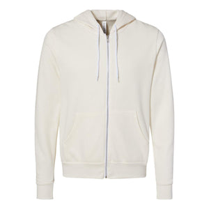 3739 BELLA + CANVAS Sponge Fleece Full-Zip Hoodie Vintage White