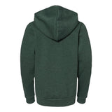 3739Y BELLA + CANVAS Youth Sponge Fleece Full-Zip Hoodie Heather Forest