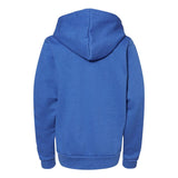 3739Y BELLA + CANVAS Youth Sponge Fleece Full-Zip Hoodie Heather True Royal