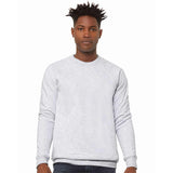 3901 BELLA + CANVAS Sponge Fleece Raglan Crewneck Sweatshirt Ash