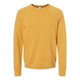 3901 BELLA + CANVAS Sponge Fleece Raglan Crewneck Sweatshirt Heather Mustard