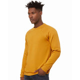 3901 BELLA + CANVAS Sponge Fleece Raglan Crewneck Sweatshirt Heather Mustard