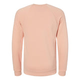 3901 BELLA + CANVAS Sponge Fleece Raglan Crewneck Sweatshirt Peach