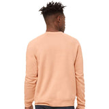 3901 BELLA + CANVAS Sponge Fleece Raglan Crewneck Sweatshirt Peach