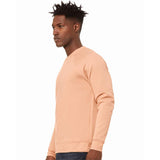 3901 BELLA + CANVAS Sponge Fleece Raglan Crewneck Sweatshirt Peach