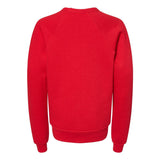 3901Y BELLA + CANVAS Youth Sponge Fleece Crewneck Sweatshirt Red