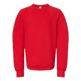 3901Y BELLA + CANVAS Youth Sponge Fleece Crewneck Sweatshirt Red