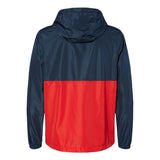 EXP54LWP Independent Trading Co. Lightweight Quarter-Zip Windbreaker Pullover Jacket Classic Navy/ Red