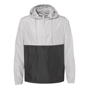 EXP54LWP Independent Trading Co. Lightweight Quarter-Zip Windbreaker Pullover Jacket Smoke/ Graphite