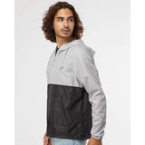 EXP54LWP Independent Trading Co. Lightweight Quarter-Zip Windbreaker Pullover Jacket Smoke/ Graphite