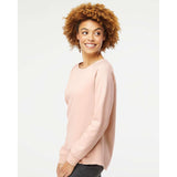 PRM2000 Independent Trading Co. Women's California Wave Wash Crewneck Sweatshirt Blush