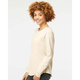 PRM2000 Independent Trading Co. Women's California Wave Wash Crewneck Sweatshirt Bone