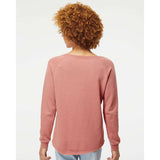 PRM2000 Independent Trading Co. Women's California Wave Wash Crewneck Sweatshirt Dusty Rose