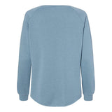 PRM2000 Independent Trading Co. Women's California Wave Wash Crewneck Sweatshirt Misty Blue