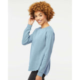 PRM2000 Independent Trading Co. Women's California Wave Wash Crewneck Sweatshirt Misty Blue