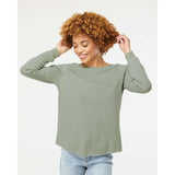 PRM2000 Independent Trading Co. Women's California Wave Wash Crewneck Sweatshirt Sage