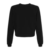 7505 BELLA + CANVAS Women's Raglan Pullover Fleece Black