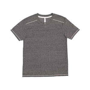 6992 LAT Harborside Mélange Jersey Henley Smoke Melange