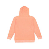 6779 LAT Harborside Mélange French Terry Hooded Pullover Papaya Melange