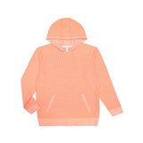 6779 LAT Harborside Mélange French Terry Hooded Pullover Papaya Melange